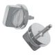 Crown Automotive RT26028 Windshield Knobs 1976-1986 Jeep CJ Chrome 2/pkg
