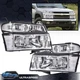 4X Headlights Assembly Bumper Lights Fit For 2004-2012 GMC Canyon/Chevy Colorado