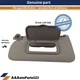 00 01 02 03 04 05 2006 Nissan Sentra Sunvisor Sun Visor Shade Driver Left Gray