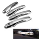 For 2011-2019 Ford Explorer Chrome Door Handle Covers W/O Smartkey Hole Cutout