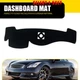 Black Dash Mat Dashboard Cover Pad For Infiniti G25 G35 G37 Q40 Q60 2008-15 1-5X