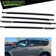 4x Door Auto Window Trim Moulding Belt Weatherstrip For Toyota RAV4 2009-2012