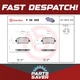 Brake Pads Set fits SAAB 9-5 YS3G 2.0D Rear 10 to 12 Brembo 13237765 13237768