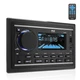 Pyle PLR2DN Double DIN 300W AM/FM/MP3/BT/USB/AUX Bluetooth Marine Radio Receiver