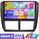 4+64GB Android 13 Car For Subaru Forester Impreza 2007-2013 Stereo Radio CarPlay