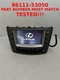 86111-53050 NAVI RADIO GPS STEREO UNIT SCREEN  LEXUS IS250 IS350 2006-2009 OEM