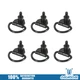 Set of 6 Black Cargo D-Hooks Fits For Ford Transit 150 250 350 Van 2015-2023