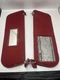 1987-1996 Ford Bronco F150 Sun Visors OEM Driver Passenger Sides Pair Red CLOTH