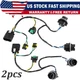 Headlight Wiring Harness x2 For 2007-2013 Chevrolet Silverado 2500 HD 25962806