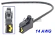For Toyota Lexus Scion Subaru Horn Speaker Alarm Beeper Connector Y11A1 1Pin