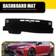 Black Mat Dash Cover Dashboard Pad for 2018~2024 2023 Camry 2.5L 3.5L Front In