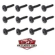 10 BLACK DOOR PANEL SCREWS! FOR FORD TRUCKS F150 F250 F350 BRONCO F-150 F100 +++