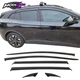 For 21-25 Volkswagen ID.4 Black Window Visor Rain Guard Wind Shield 6PCS