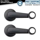 TRQ Black Window Crank Door Handle Pair Kit for GM 1500 Pickup Truck S15