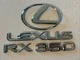 07 08 09 LEXUS RX350 Rear Trunk Lid OEM Badge Set