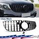 For Mercedes GLS X166 GLS450 GLS550 2016-2019 GT Style Front Grille Gloss Black