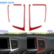 For Honda Ridgeline Pilot Red Carbon Fiber Central Air Vent Outlet Frame Cover