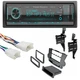 Single DIN Bluetooth MP3 Car Stereo AM/FM Radio for 2008&ndash;2012 Toyota Highlander
