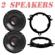JBL Stage3627F 6.5" Car Door Speakers + Mounting Brackets for Select Toyota