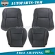 For 2013-2018 Toyota RAV4 Front Bottom & Top Leather Replacement Seat Cover Blk
