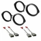2 Set Absolute Honda 6.5" or 6.75" Speaker Adapter With Speaker Harness Front &