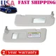 1 Pair Set Driver & Passenger Side Sun Visor Gray For 2012-2015 Hyundai Veloster