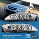 For 03-05 Mazda 6 Replacement Chrome Clear Projector Headlights Lamps Pair LH+RH
