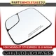 Passenger Mirror Glass for Chevrolet City Express 15-18 Nissan w/Manual Adjust