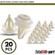 20Pcs Triple Head Fasteners Trim Panel Retainer for Honda Accord Acura 10.5 mm