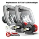 100W For Mazda Pickup B2000 B2200 B2600 1986-93 7x6" 5x7 LED Headlight Bulb