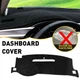 Pad Dashboard Dash Cover Mat For 2007-2013 Chevy Silverado/Tahoe/Suburban Black