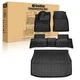 TPE Floor Mats Liners / Trunk Cargo Liner Set For 2018-2022 Toyota C-HR 4-Door