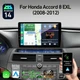 For Honda Accord 8 2008-2013 Radio Apple CarPlay Android 14 Car Stereo GPS 2+32G