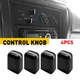 4X Rear Radio Volume Control Knobs For 1981-1993 TOYOTA LAND CRUISER Black Parts