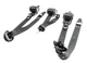 11 BMW X5 (E70) REAR 2ND ROW LEFT CENTER RIGHT SEATBELT RETRACTOR SET/3 (Black)