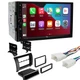 Dual 7" Wireless Carplay Car Stereo AM/FM Radio for 2007-2013 Toyota Tundra