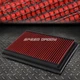 FOR 07-13 MAZDA3/MAZDA5 RED REUSABLE/WASHABLE DROP IN AIR FILTER PANEL