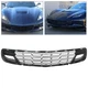 For 2014-19 Chevy Corvette C7 Z06 Z51 w/o Camera Gloss Black Front Bumper Grille