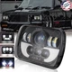 Fit Chevy S10 Pickup 1982-1997 5x7 7x6" LED Headlight Halo DRL Hi/Low Beam H6054