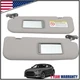 For 2012-2015 Hyundai Veloster Left & Right Driver & Passenger Sun Visor Gray