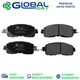 4x Front Brake Pads D1650 Nissan Leaf 2014-2017 Battery EV (EV-BEV) S SL Base SV
