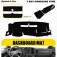 Interiors Dashboard Pad Dash Cover Mat For Chevy Silverado 1500 2007-2013 Black