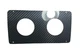 02-07 CARBON FIBER Subaru Impreza WRX Radio Climate Double DashDin 2 52mm guage