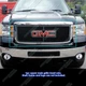 Fits 11-14 GMC Sierra 2500/3500 Logo Show Main Stainless Black Mesh Grille
