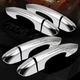 For 2013-2017 Ford Fusion Mirror Chrome Door Handle Cover Cap Trim W/Out Keyhole