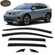For 21-25 Volkswagen ID.4 Window Visors Rain Sun Guard Vent 6pc Set