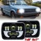 7x6" 5x7 LED Headlight Halo Bulb For Mazda Pickup B2000 B2200 B2600 1986-93 A+