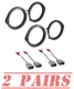 Front-Rear Speakers installation kit for 2006-2021 Honda Civic, 2008-2022 Accord