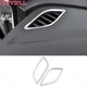 For Volkswagen ID.4 2021-23 Silver Steels Dashboard L&R Air Outlet Vent Cover