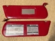 1992-1996 Ford F150 F250 F350 Sun Visor Set Pair Driver Passenger Vinyl Red OEM